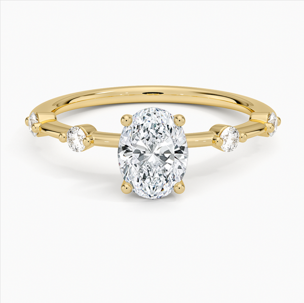 Bague diamant ovale cultivé en laboratoire F/VS1, bague de fiançailles diamant de laboratoire ovale 2 carats, bague diamant créé en laboratoire, bague diamant certifié IGI, Zhedora - Canada