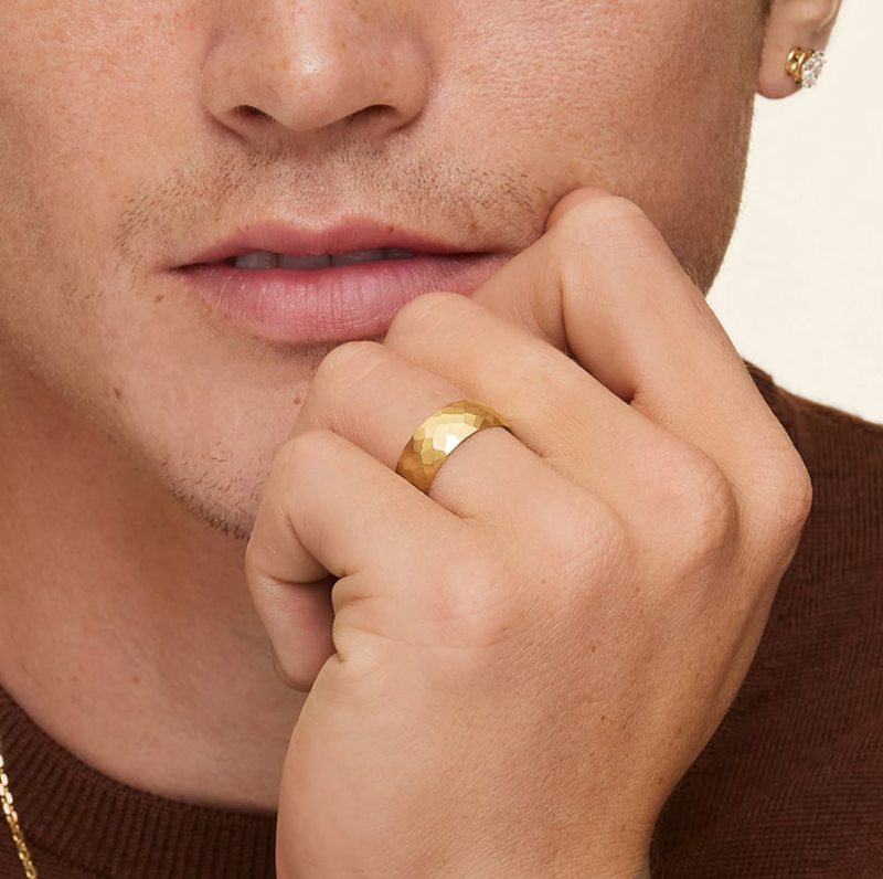 Obrączka ślubna z 14-karatowego różowego złota-2