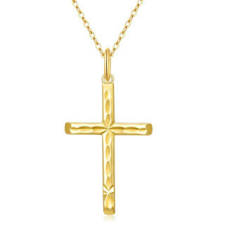 10K Gold Ankh Necklace for Women-6