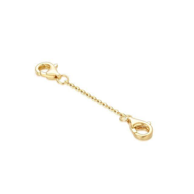 10K Gold Calendered Chain Necklace-1