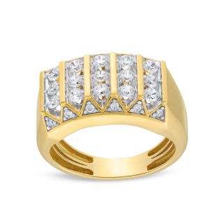 10K Gold 1 CT. T.W Lab Created Diamond Custom Couple Wedding Ring for Men D Color VVS1 Clarity 3EX IGI Certified-29