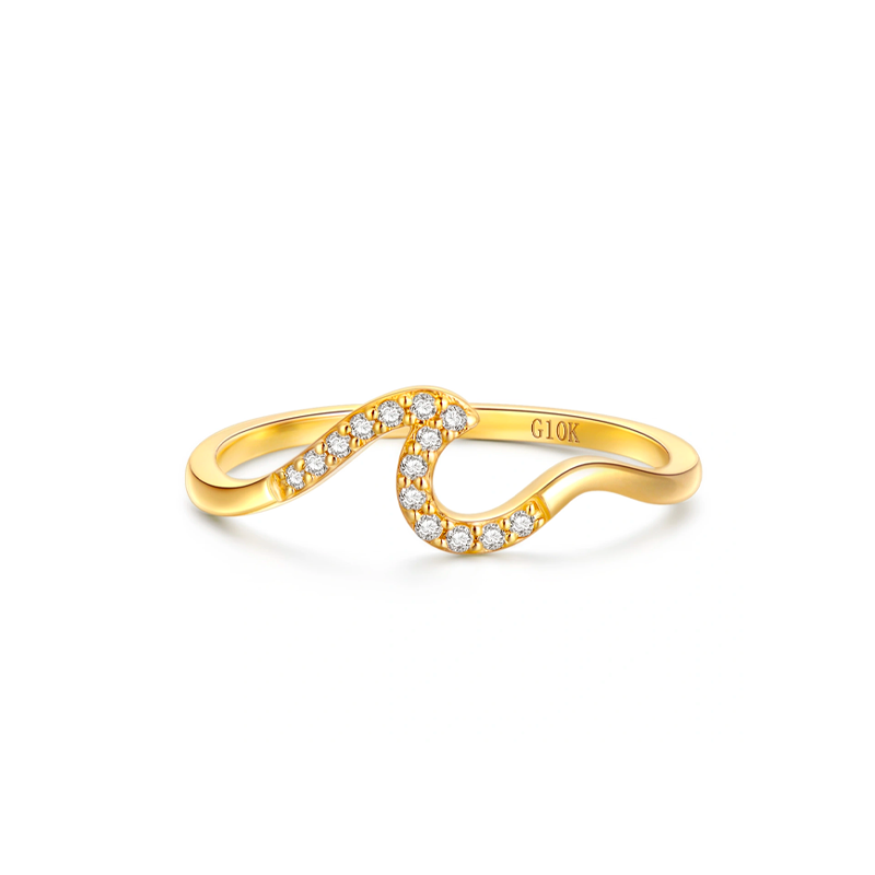 10K Gold Round Shap… - image