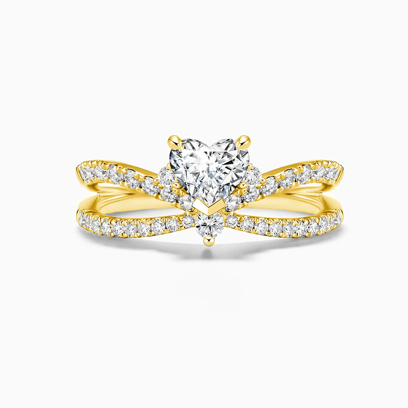 10K Gold Heart Cut … - image
