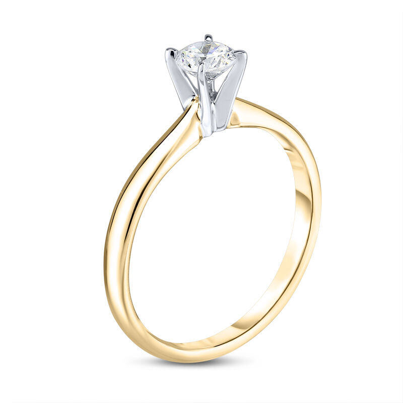 14K Gold 0.5 to 3 CT.T.W. Round Lab Created Diamond Custom Wedding Ring D Color VVS1 Clarity 3EX IGI Certified-3