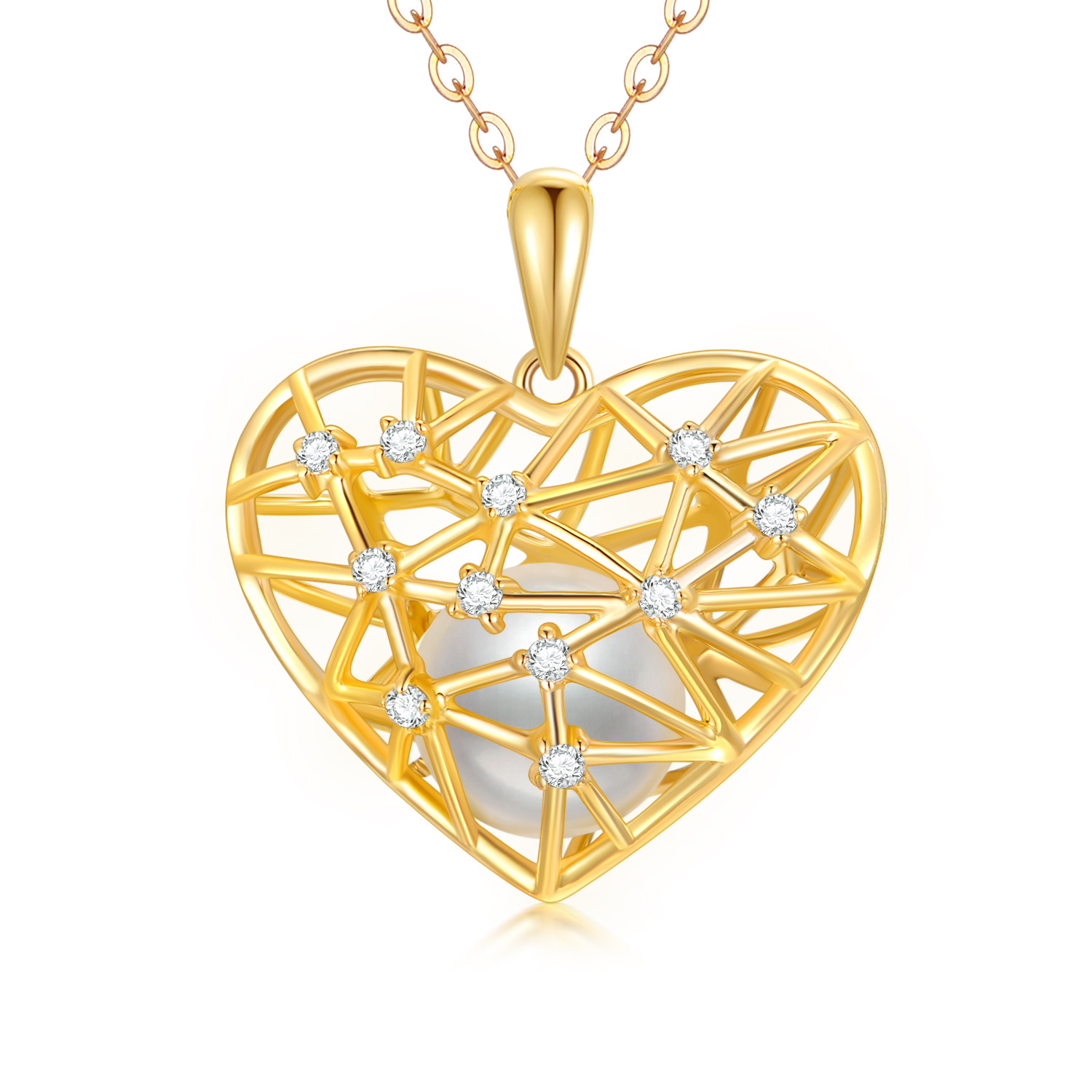 10K Gold Circular S… - image