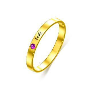 10K Gold Classic Name Ring-47