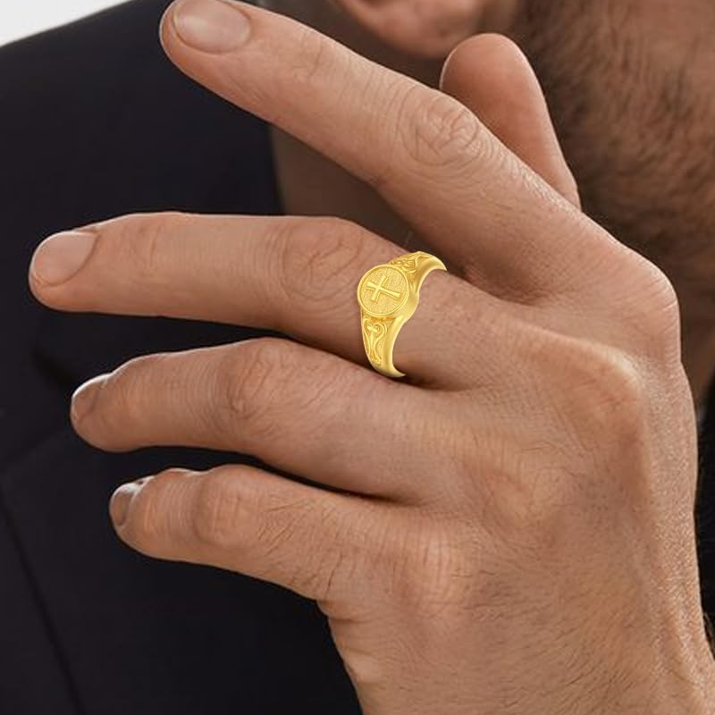 14 Karat Gold Kreuzring-2