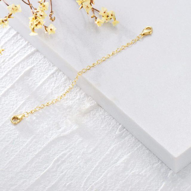 10K Gold Curb Link Chain Necklace-2