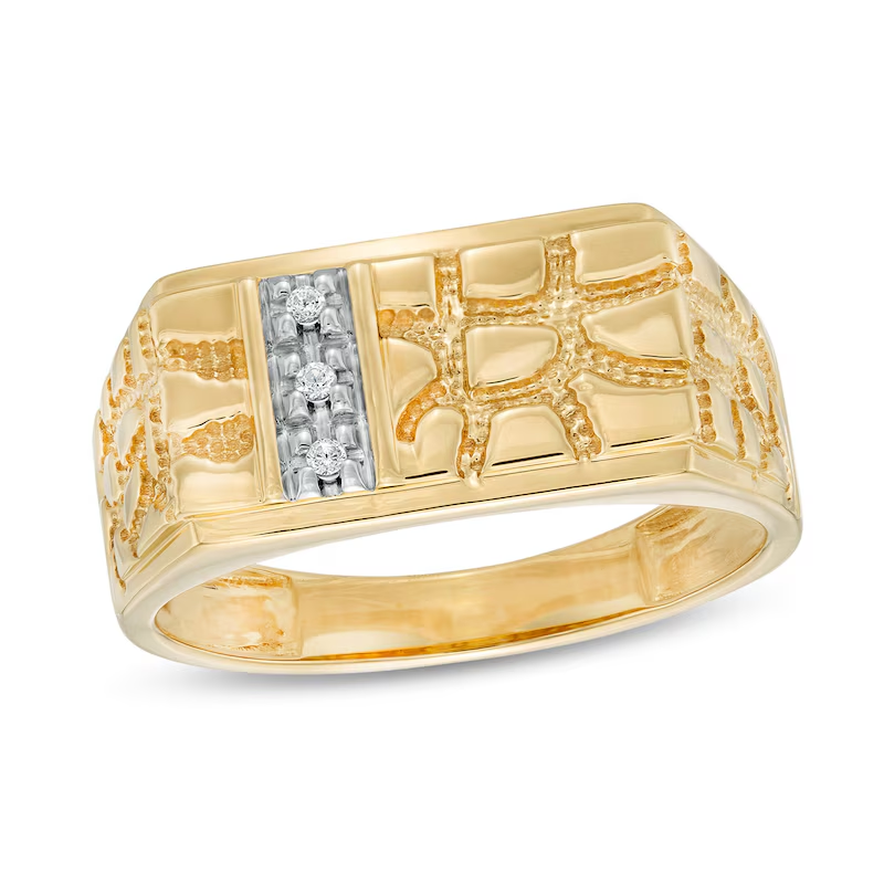 14K Gold Round Diamond Custom Wedding Ring for Men D Color VVS1-VS1 Clarity 3EX IGI Certified-1