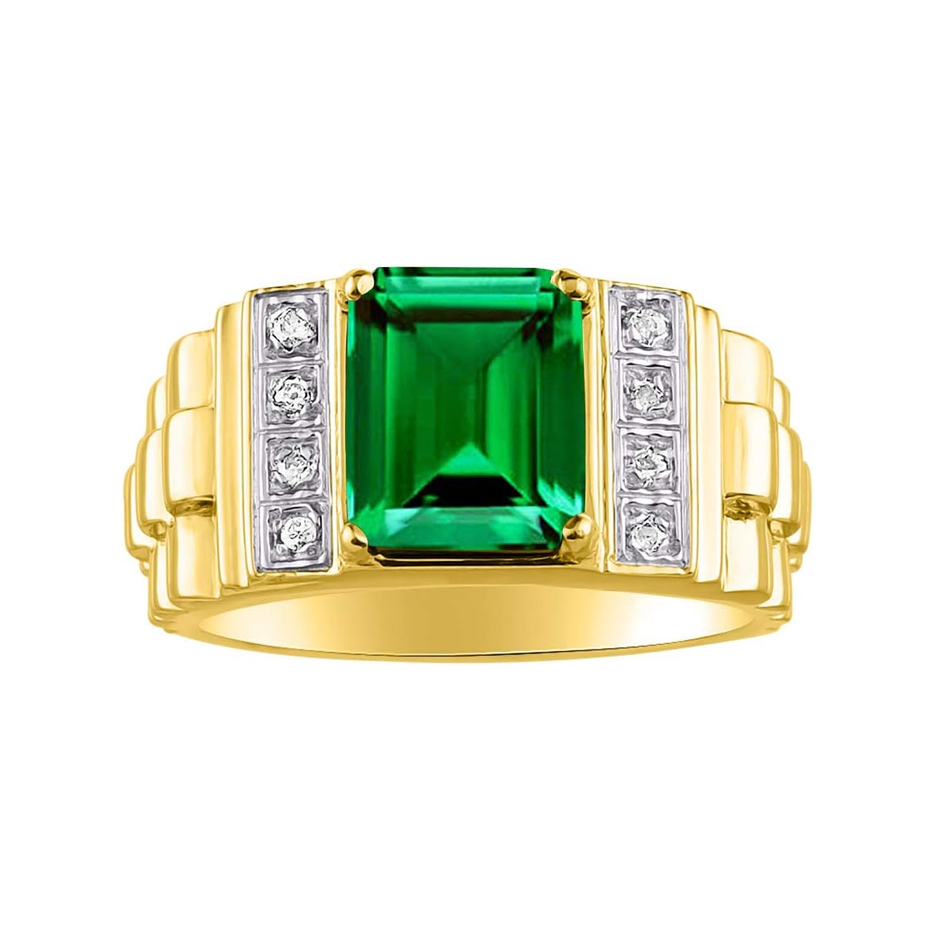 10K Gold Emerald & … - image