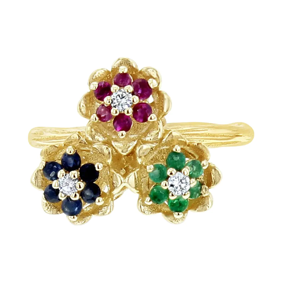 10K Gold Emerald & … - image