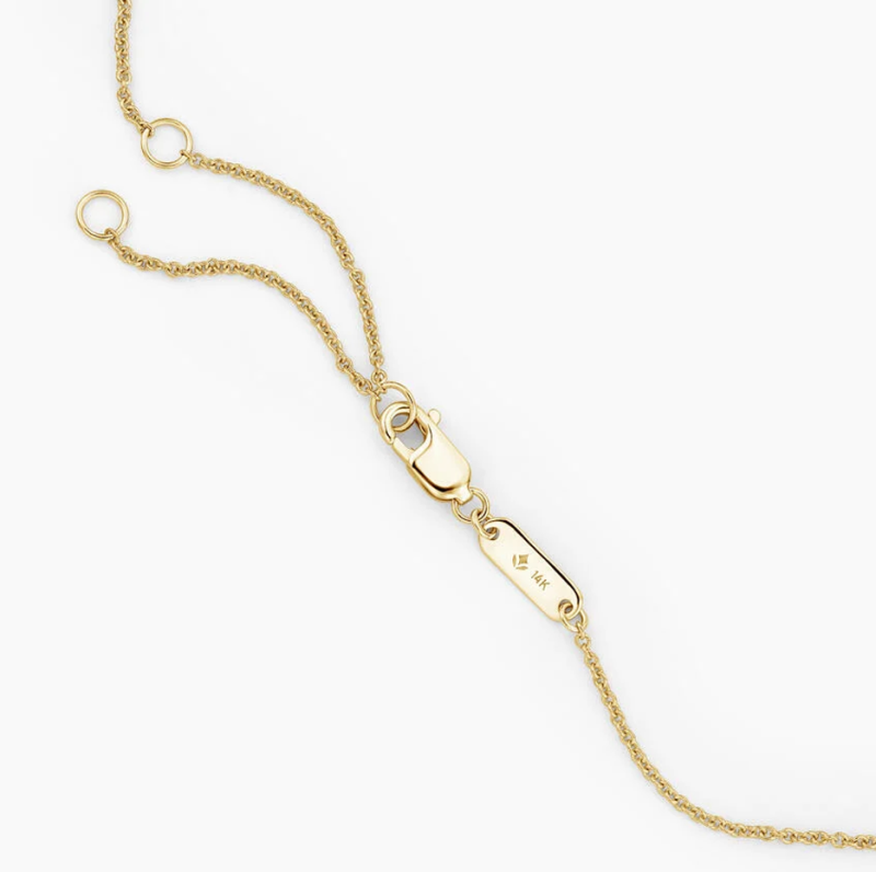 Collar con colgante de esmeralda creada en laboratorio con corte de corazón en oro de 10 quilates-3