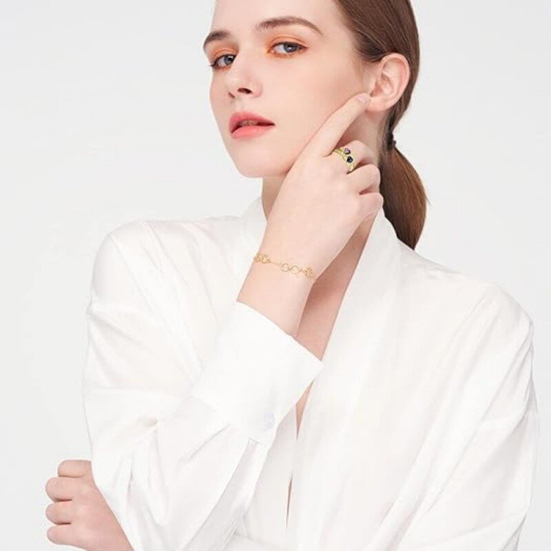 10K White Gold Heart Cut Cubic Zirconia Personalized Birthstone Birthstone Ring-2