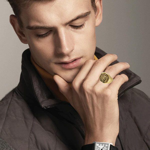 10K Gold Lion Ring for Men