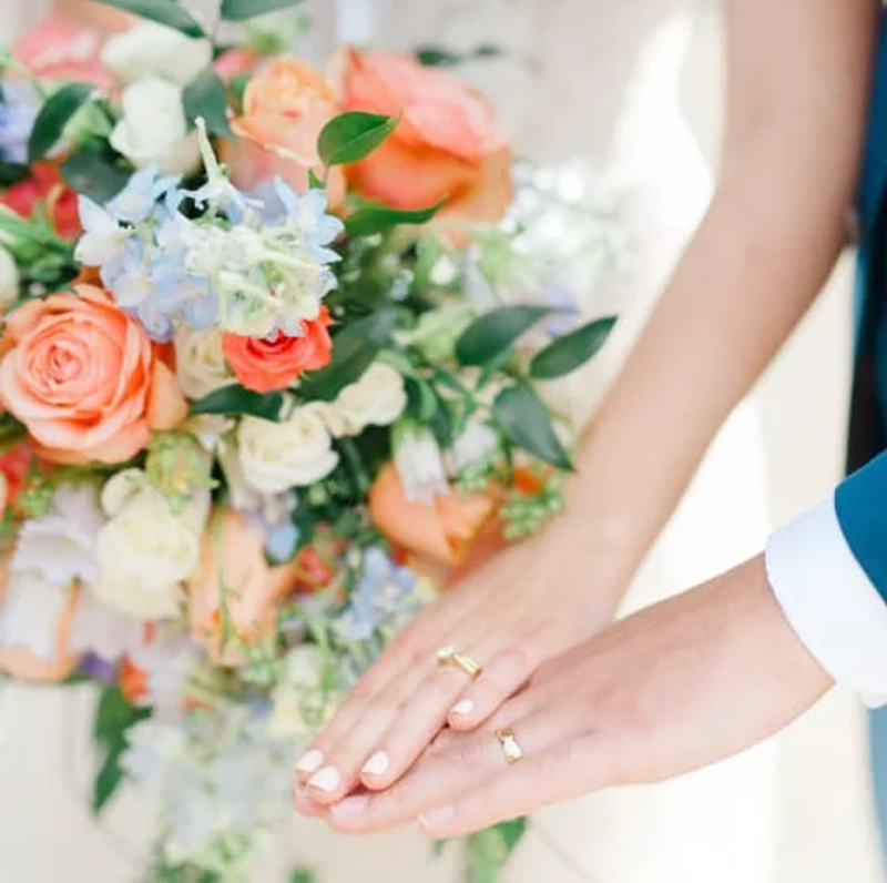 Obrączka ślubna z 18-karatowego różowego złota-2