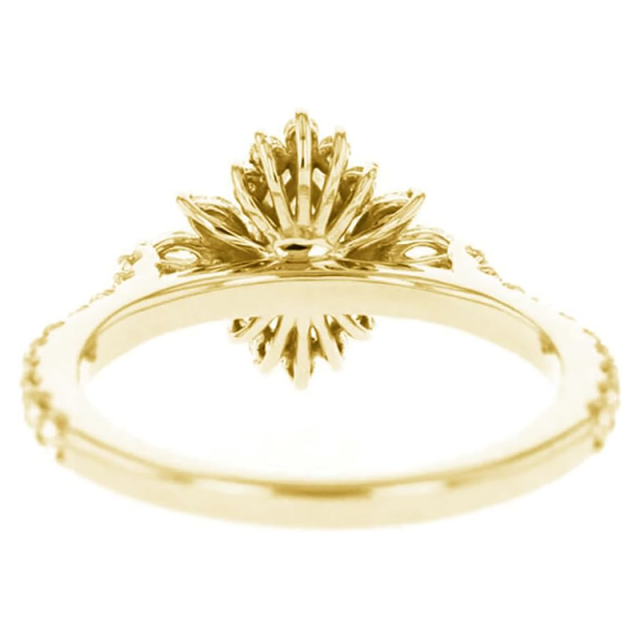 10K gouden Moissanite verlovingsring-3