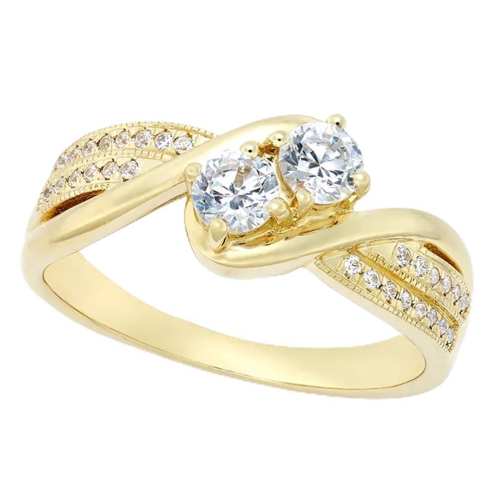 10K Gold Moissanite… - image
