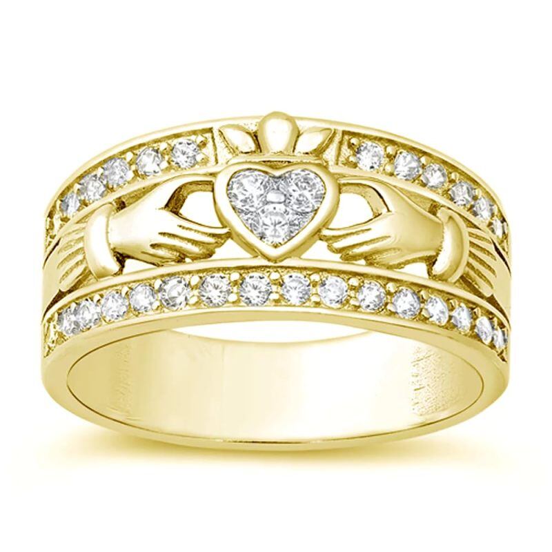 Moissanit-Ring aus 18-karätigem Gold-3