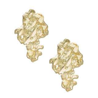 10K Gold Mountains Stud Earrings-28