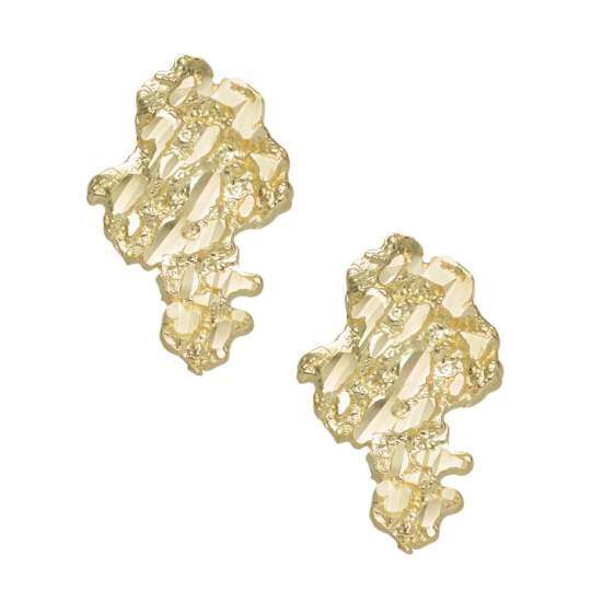 10K Gold Mountains Stud Earrings