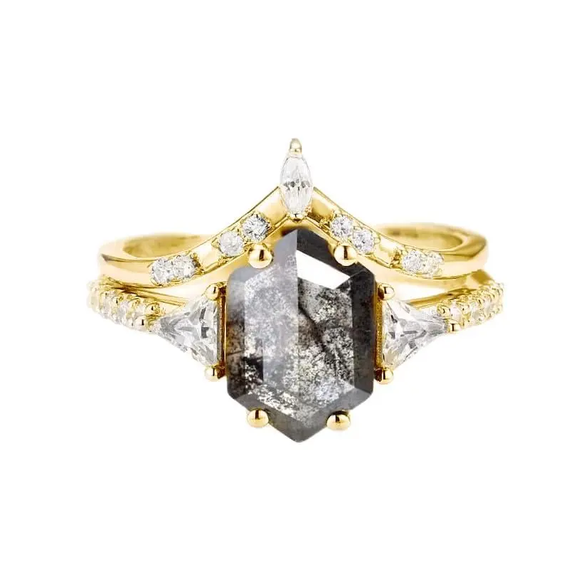 10K Gold Diamond Custom Personalized Engraving & Engagement Ring 3EX IGI Certified-3