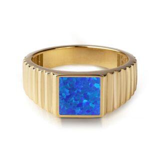 10K Gold Opal Ring for Men-1