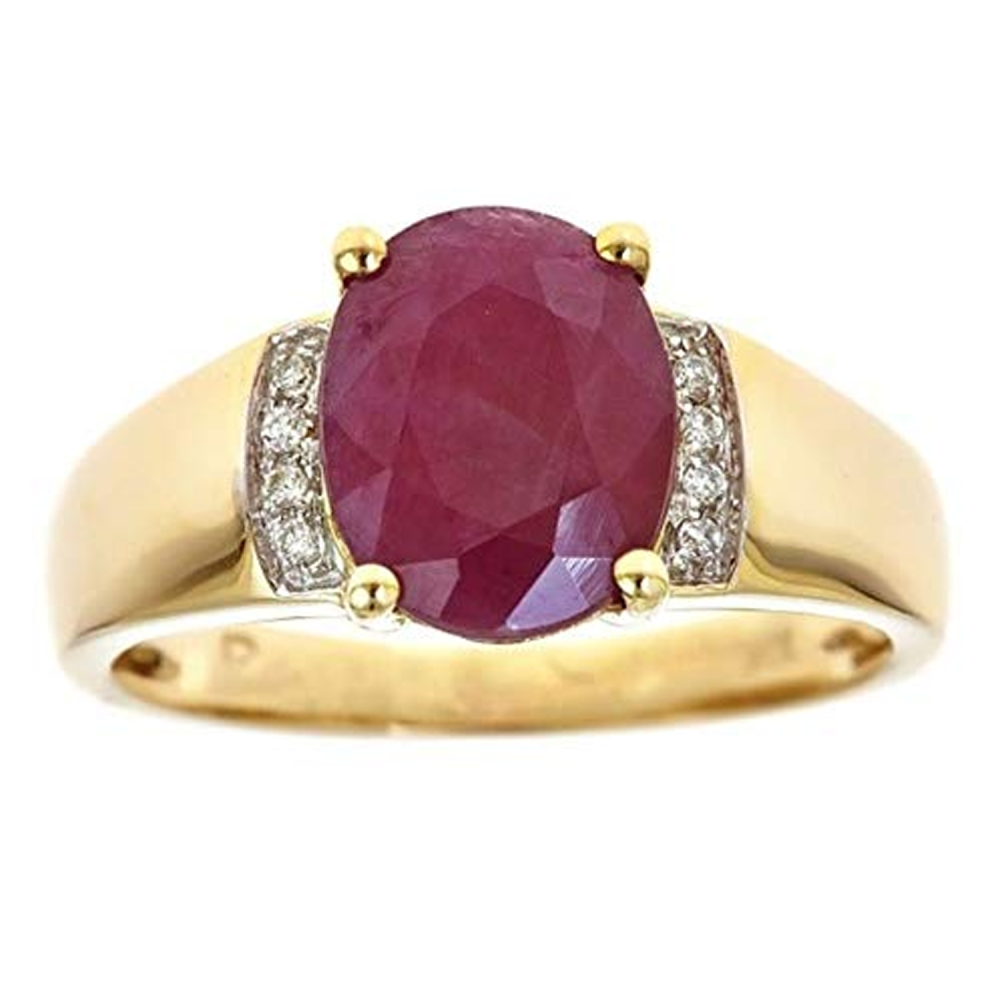 10K Gold Oval Cut Custom Engagement Ring Gemstone Ring-1