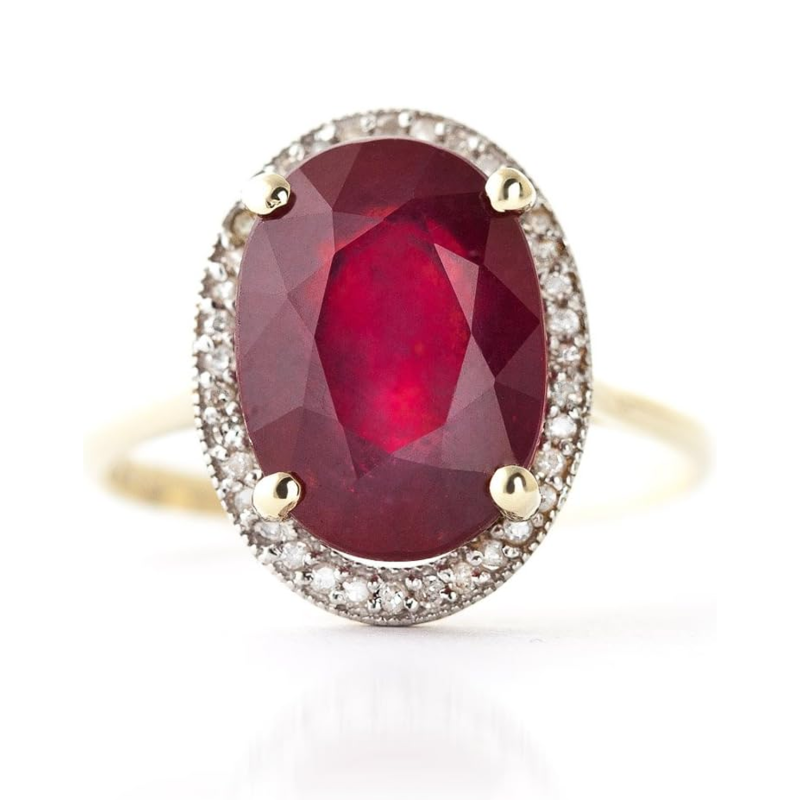 9K Gold Oval Cut Custom Ring Gemstone Ring-20