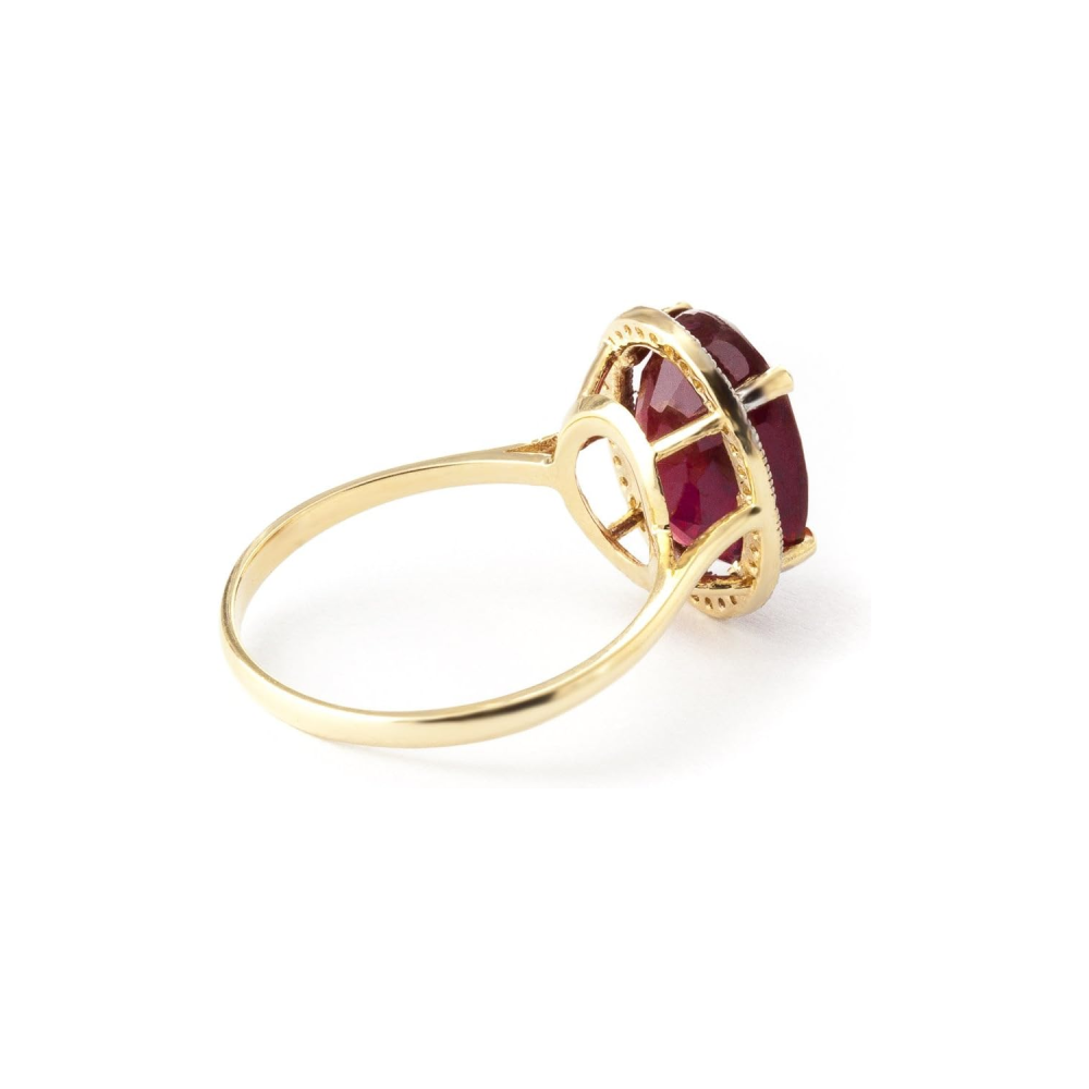 9K Gold Oval Cut Custom Ring Gemstone Ring-5
