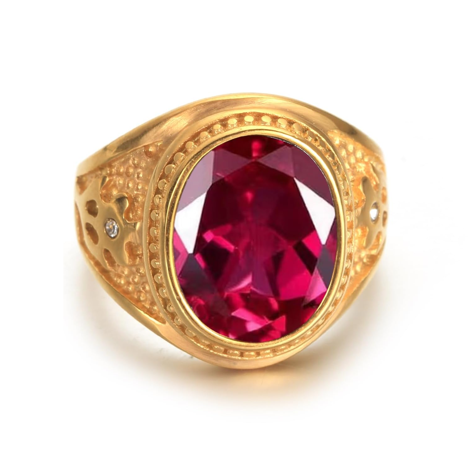 10K Gold Oval Cut C… - image