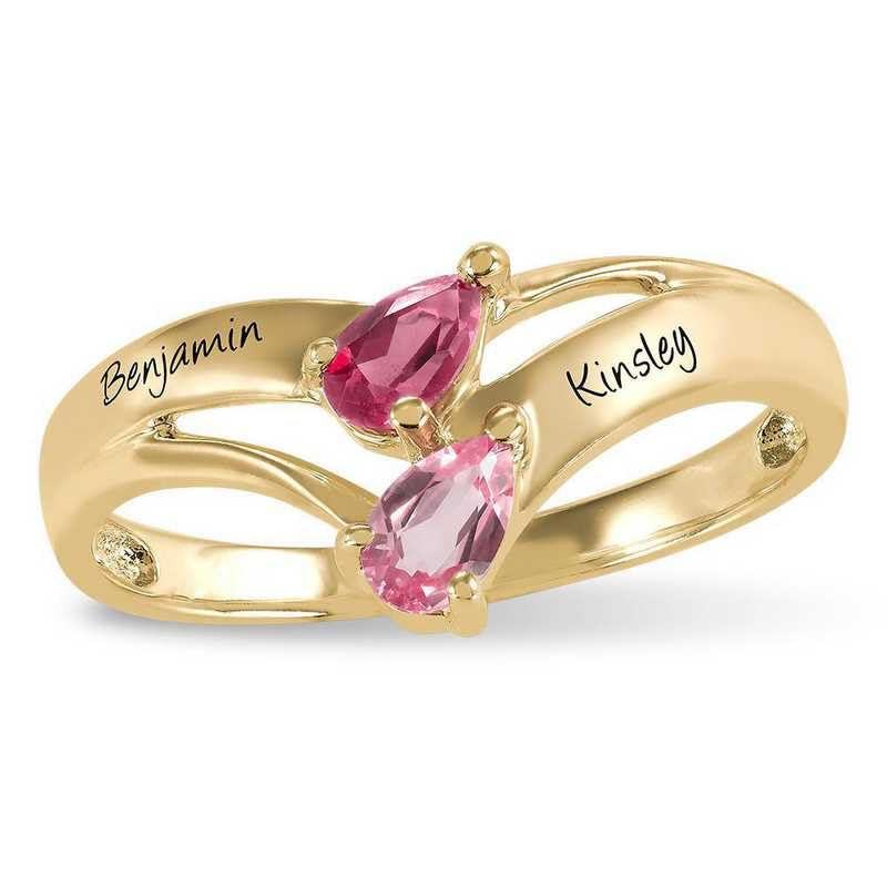 10K Gold Pear Shape… - image