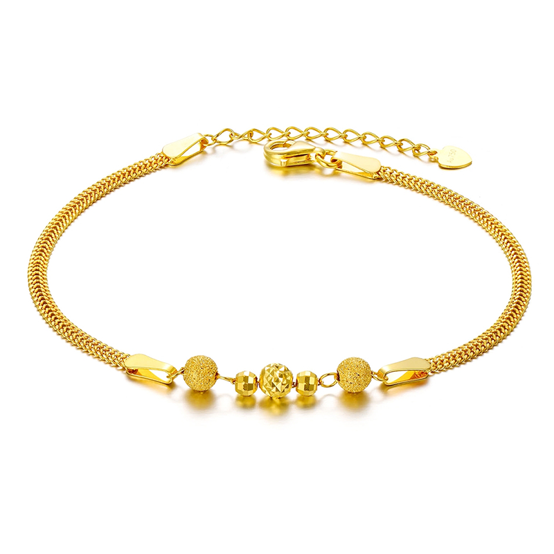 10K Gold Pendant Bracelet-2