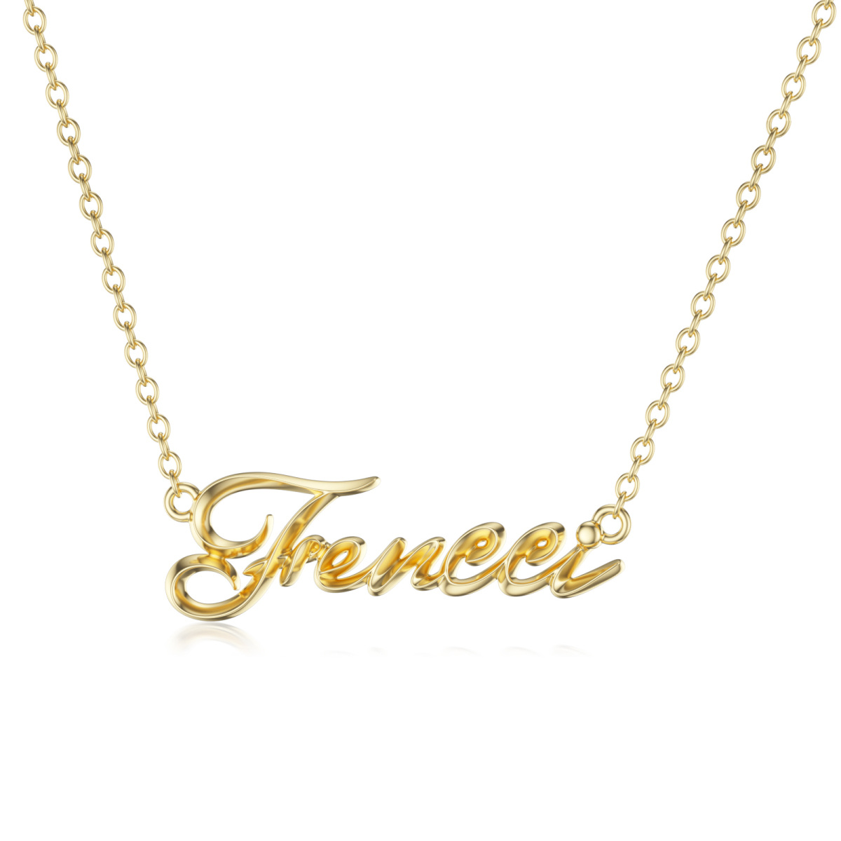 10K Gold Pendant Necklace-1