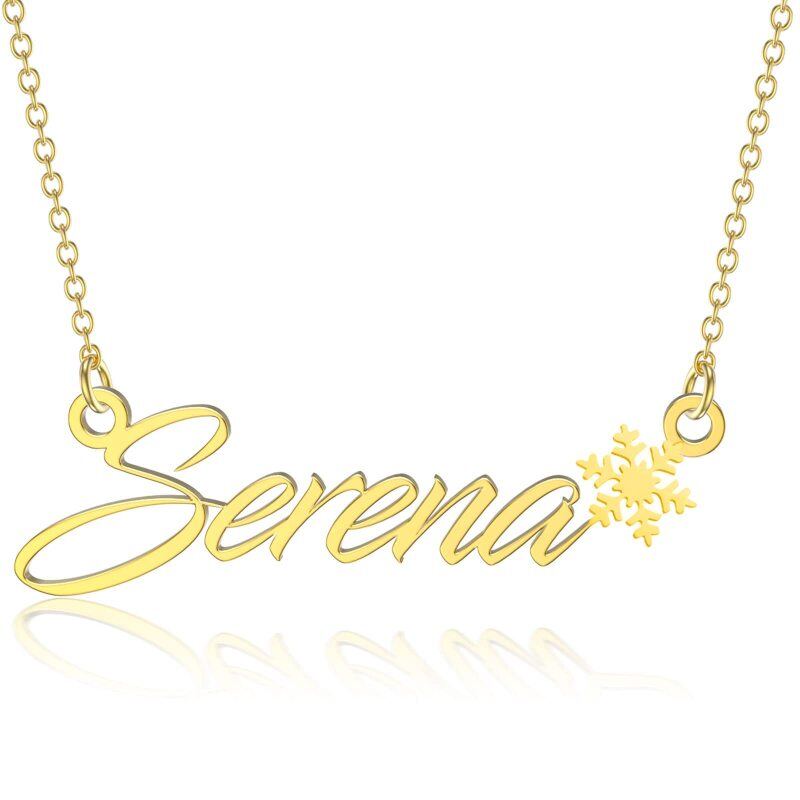 10K Gold Personalized Classic Name Pendant Necklace-14