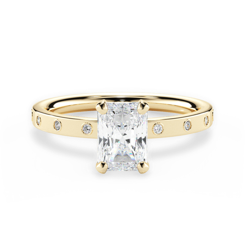10K Gold Princess Moissanite Wedding Ring-37