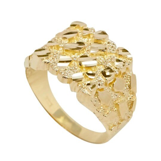 Anillo de oro de 10 quilates para hombre