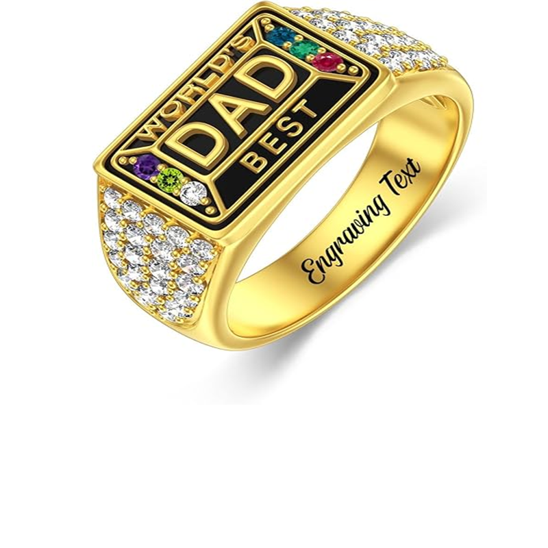 10K Gold Cubic Zirconia Ring-2