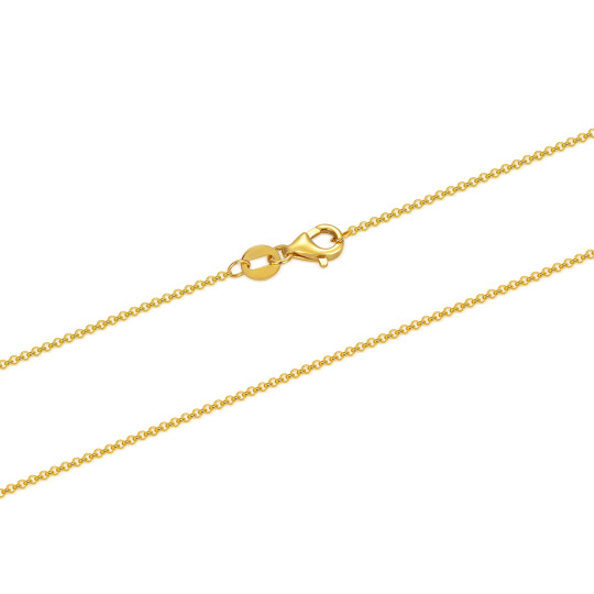 10K Gold Rolo Chain Necklace