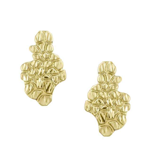 10K Gold Spray Stud Earrings-1