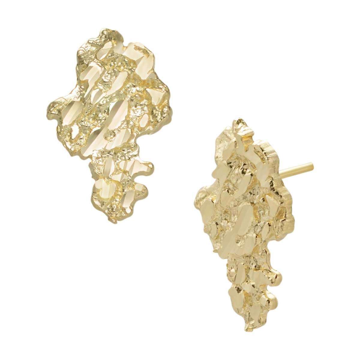 10K Gold Spray Stud Earrings-3