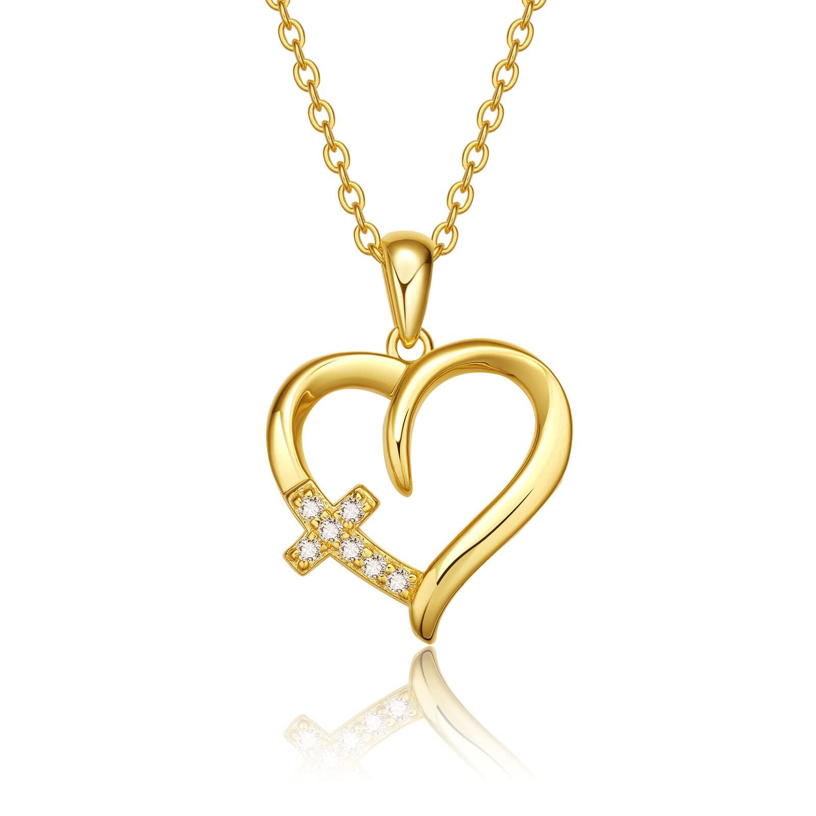 10K Gold Zircon Cro… - image
