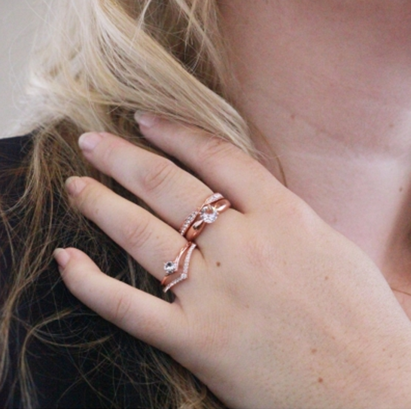 10K White Gold 0.88 to 3.38 CT.T.W. Round Cut Lab Created Diamond Bridal Set D Color VVS-VS Clarity IGI Certified-2