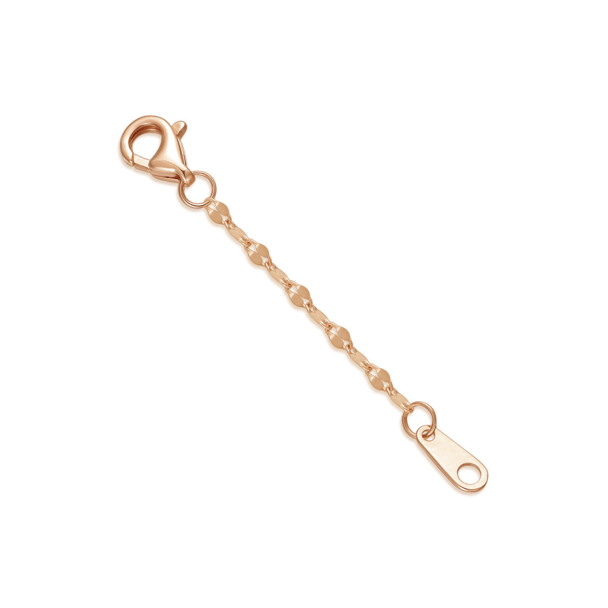 10K Rose Gold Kette Halskette-1