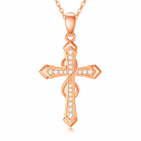 Nasz zachwycający naszyjnik z wisiorkiem ze 18K różowego złota łączy ponadczasową elegancję z nowoczesnym designem dla współczesnej, wyrafinowanej kobiety.