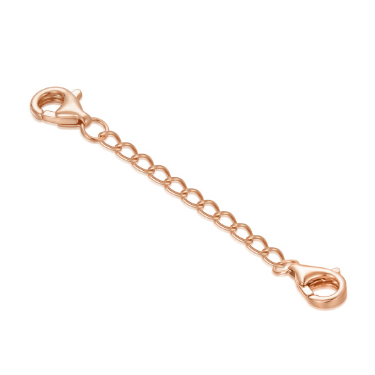 10K roségouden ketting met schakelketting