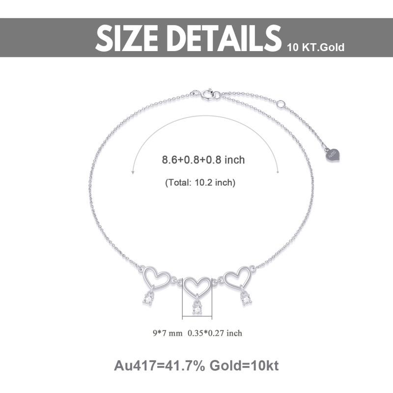 قلادة من الفضة الإسترلينية مرصعة بالزركونيا المكعبة على شكل زوجين وقلب مع كلمة محفورة-5