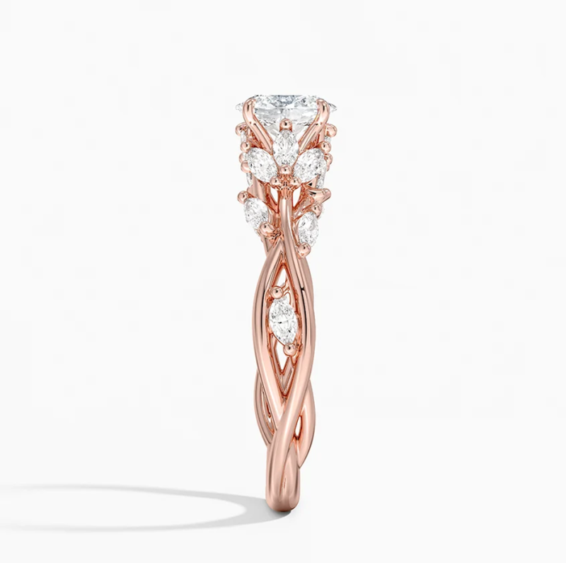 10K White Gold 1 to 3.5 CT.T.W. Oval Cut Lab Created Diamond Engagement Band 3EX IGI Certified-5