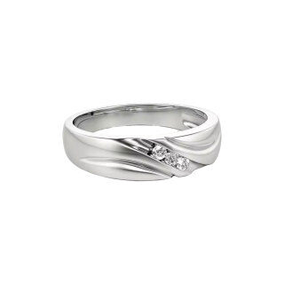 10K White Gold 0.06CT.T.W Round Cut Diamond Custom Ring for Men 3EX IGI Certified-4