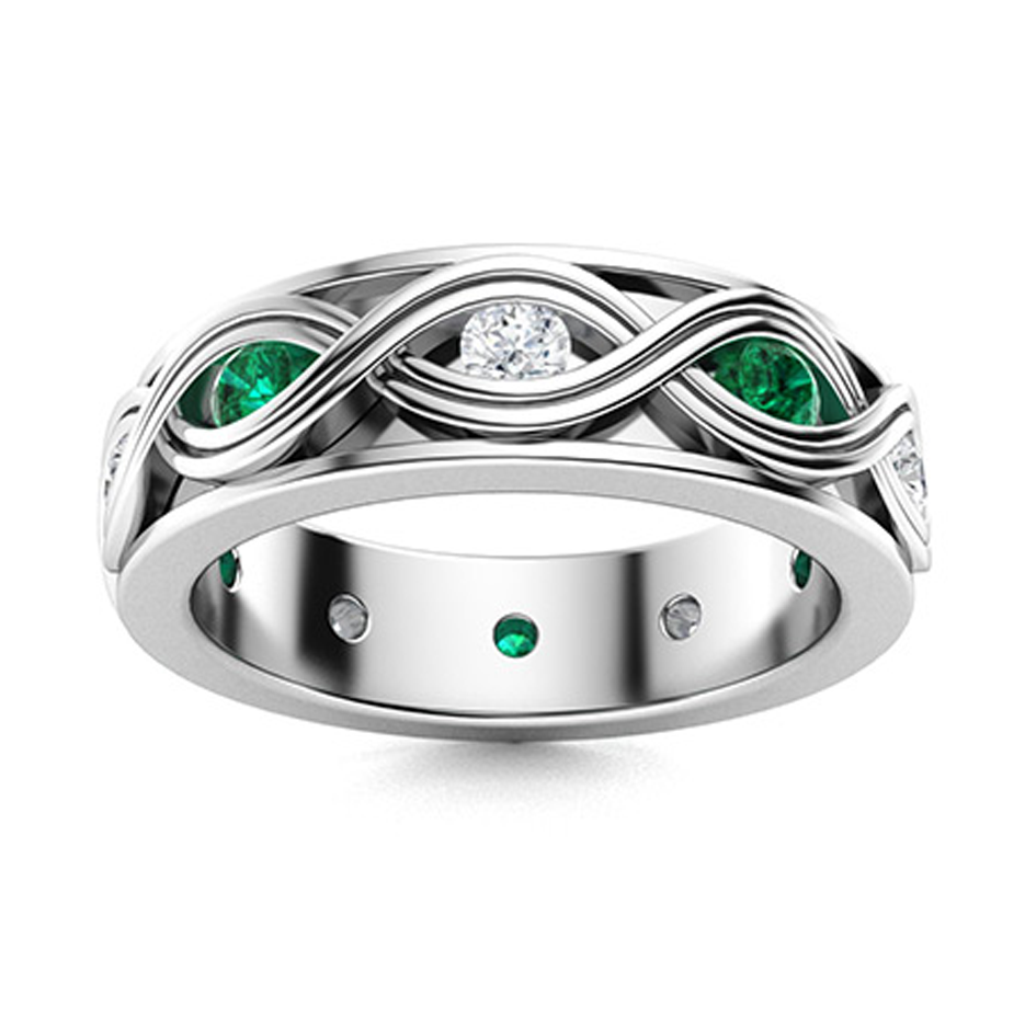 10K White Gold 0.3 … - image