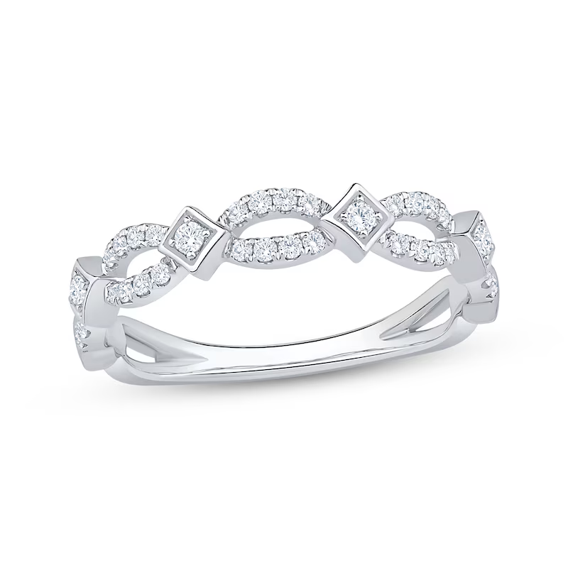 10K White Gold Roun… - image